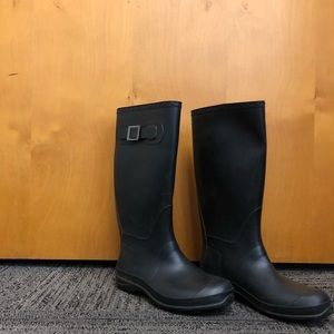Black Rain Boots